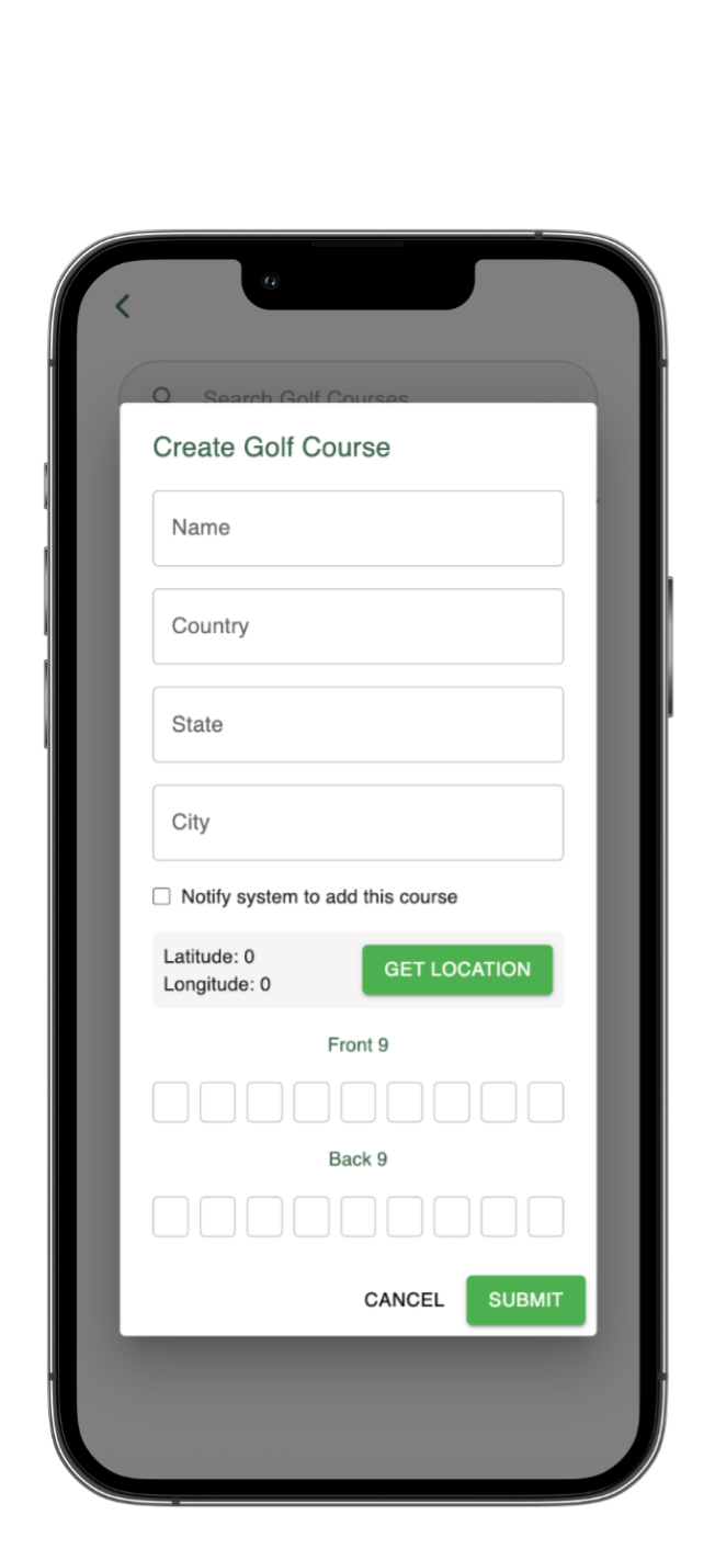 Create Golf Course
